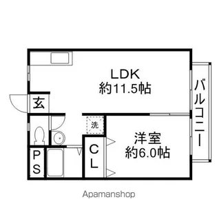辻井マンション【208号室】の間取り