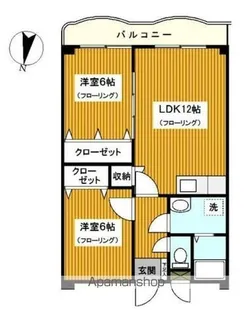 エヌケイパレス【303号室】の間取り