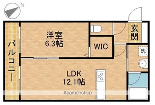 リーヴェシュタット浜北小松【205号室】の間取り