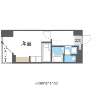 CANVASSすすきの【405号室】の間取り