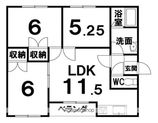 リトルフラッツ2ND【202号室】の間取り