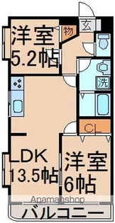 ベルデュール柏【2階】の間取り