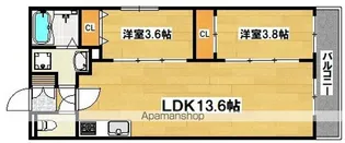 Tio住吉大社【2階】の間取り