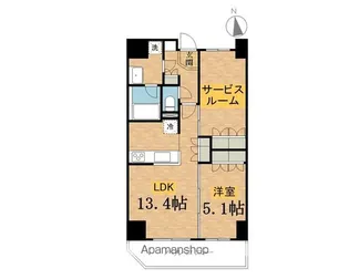 プランタンSAKURA【901号室】の間取り