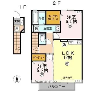 グランドソレーユ【2階】の間取り
