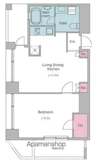 ガーデンアイル四谷【10階】の間取り