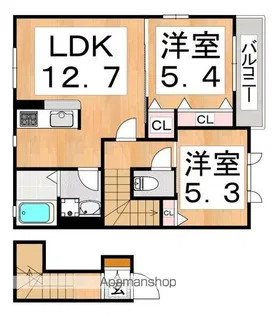 レジデンス芳実【2階】の間取り