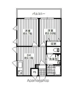 ダイヤモンドクレスト南柏【2階】の間取り