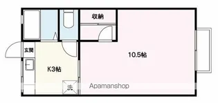 ハイツポエム【202号室】の間取り