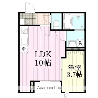 SPRING宮城野【302号室】の間取り