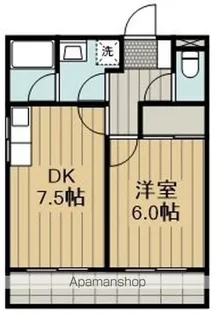 パルハイム牛浜【301号室】の間取り