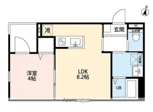 カーサロート【2階】の間取り