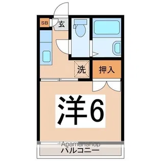 PRIME岩窪【202号室号室】の間取り