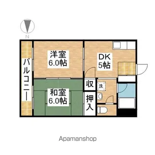 コーポ泉【201号室】の間取り