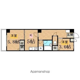 ライオンズプラザ聖蹟桜ケ丘【8階】の間取り