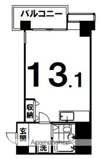 南大通4マンション【1101号室】の間取り