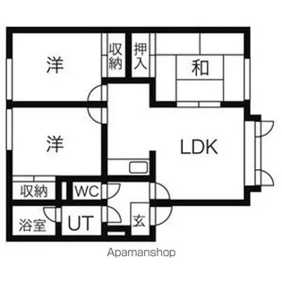 クレドール弐番館【202号室】の間取り