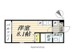 1Rの間取り画像