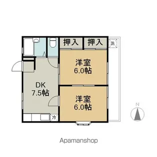 ジュネス【2階】の間取り