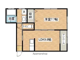 RICHOAK拾壱番館【202号室】の間取り