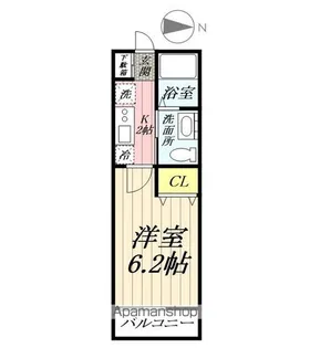 埼玉県越谷市レイクタウン6丁目【アパート】の間取り