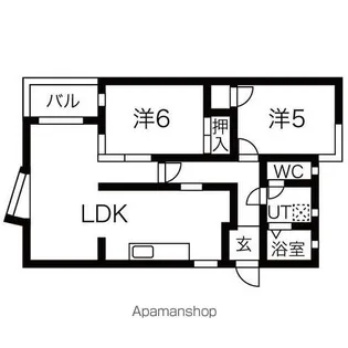 メゾンドグラース【2階】の間取り