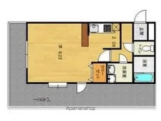 ピュアドームステイツ博多【10階】の間取り