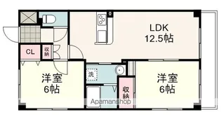 TREASURE鷹匠【201号室】の間取り