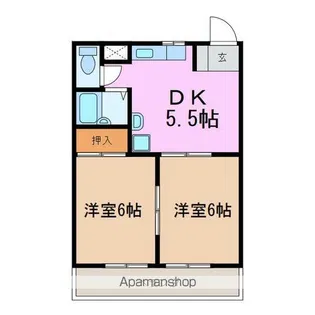 メゾングリーン【2階】の間取り