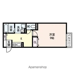 フォンティーヌ【1階】の間取り