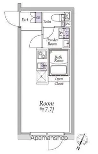 アトリオフラッツ西池袋【2階】の間取り