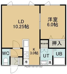 エクセルハイム【202号室】の間取り
