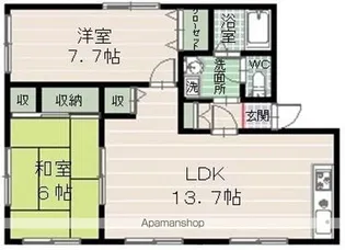 アリウープ原【1階】の間取り