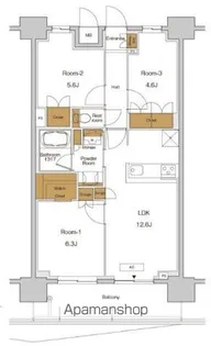 RJRプレシア東十条ガーデン【14階】の間取り
