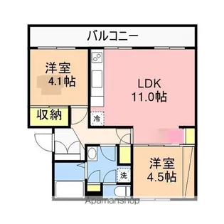 高志レジデンス【3階】の間取り