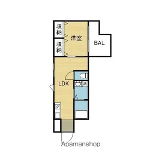 ハイツ山萬【505号室】の間取り