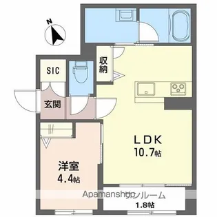 ネオ プレミアス【1階】の間取り
