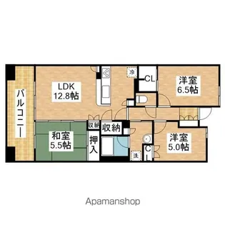 SS.FLAT桜山【10階】の間取り