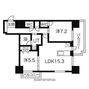 マストライフ南4条【4階】の間取り