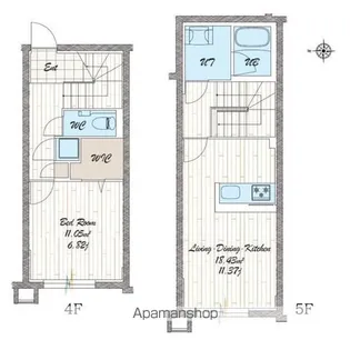QUADOR NOIE池下【403号室】の間取り