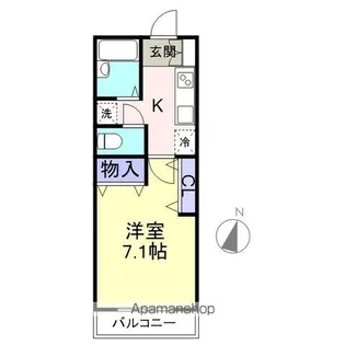 マウント・ゴリ【203号室】の間取り
