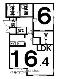 アビタボナール【1階】の間取り