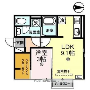 ポワロ III【2階】の間取り