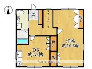 ハウスワンセルフ【302号室】の間取り
