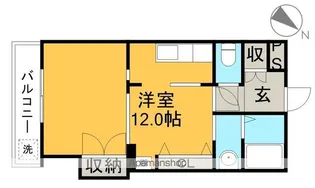 1Rの間取り画像