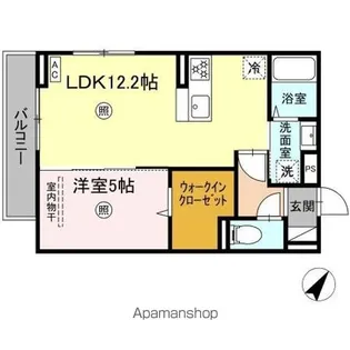 シャローム城原【3階】の間取り