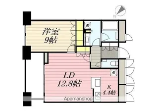 Dマークス西新宿タワー【2303.号室】の間取り