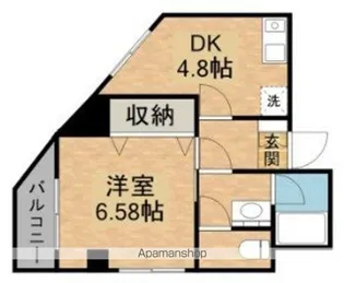 フローラ東池袋【5階】の間取り