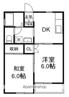 グリーンコーポ伊藤A【1階】の間取り