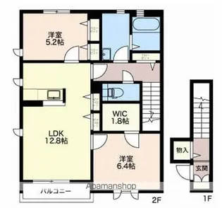プロヌーブ高田【2階】の間取り